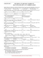 ĐỀ bài   lý THUYẾT hóa hữu cơ   dạy TRÊN lớp 