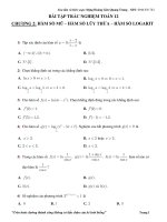 Trắc nghiệm mũ logarit_Trung Đặng