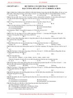 ĐỀ bài   lý THUYẾT hóa hữu cơ   dạy TRÊN lớp 