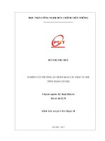 NGHIÊN CỨU PHƯƠNG ÁN TRIỂN KHAI CÁC DỊCH VỤ IMS TRÊN MẠNG XÃ HỘI