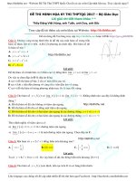 ĐÁP án đề THI MINH họa môn TOÁN năm 2017 pdf 