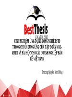 Slide: KINH NGHIỆM ỨNG DỤNG CÔNG NGHỆ RFID TRONG CHUỖI CUNG ỨNG CỦA TẬP ĐOÀN WALMART VÀ BÀI HỌC CHO CÁC DOANH NGHIỆP BÁN LẺ VIỆT NAM