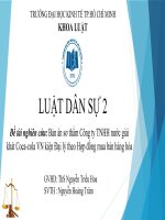 ban an so tham Cong ty Cocacola kien Dai ly theo hop dong mua ban tai san