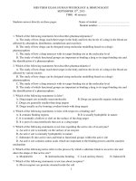 Đề Thi Giữa Kỳ Sinh Hóa Dược (EN)