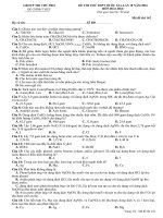 Đề thi hóa lần 10 