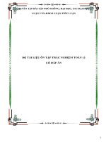 Ôn tập Toán 12luyện thi THPT Quốc gia