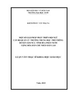 một số giải pháp phát triển đội ngũ cán bộ quản lý trường trung học phổ thông huyện sầm nưa tỉnh hủa phăn nước cộng hòa nhân dân lào