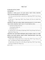 Thực trạng vay tiêu dùng tại Ngân hàng TMCP Công Thương Việt Nam chi nhánh Nam Thăng Long từ 20122014 và giải pháp mở rộng trong thời gian sắp tới