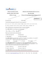 TS247 DT de thi thu thpt quoc gia mon hoa hoc truong thpt ngo si lien bac giang lan 2 nam 2016 ma de 132 3347 1452852203 