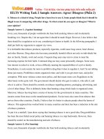 IELTS Writing Task 2 Sample Answers: Agree/ Disagree (Phần 2)