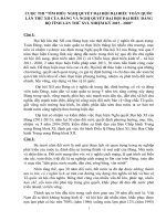 TÌM HIỂU NGHỊ QUYẾT ĐẠI HỘI ĐẠI BIỂU TOÀN QUỐCLẦN THỨ XII CỦA ĐẢNG VÀ NGHỊ QUYẾT ĐẠI HỘI ĐẠI BIỂU ĐẢNGBỘ TỈNH LẦN THỨ XVI, NHIỆM KỲ 2015 - 2020