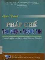 Giáo trình pháp chế thư viện   thông tin 