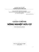 Giáo trình nông nghiệp hữu cơ (giáo trình đào tạo đại học) 