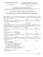 HÓA học THPTQG MINH họa 0012 