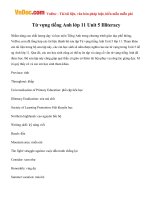 Từ vựng tiếng Anh lớp 11 Unit 5: Illiteracy