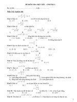 De thi trac nghiem chuong 1giai tich 12 