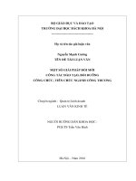 Một số giải pháp đổi mới công tác đào tạo, bồi dưỡng công chức, viên chức ngành công thương 