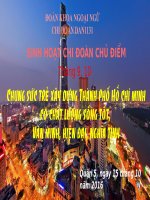 Sinh hoạt chủ điểm chi đoàn tháng 9, 10