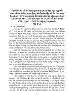 Nghiên cứu và áp dụng phương pháp dạy học hợp tác theo nhóm thông qua dạng bài luyện tập và ôn tập môn hóa học THPT góp phần đổi mới phương pháp dạy học