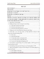 Một số giải pháp tăng cường công tác truyền thông cho các doanh nghiệp việt nam về hiệp định đối tác kinh tế chiến lược xuyên thái bình dương (TPP) tại phòng thương mại và công nghiệp việt nam 