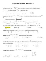 trac nghiem toan 12 GT chuong 1 hay 