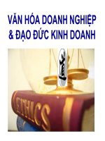 van hoa doanh nghiep va dao duc kinh doanh