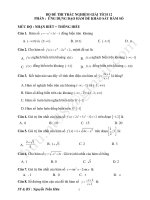 TRAC NGHIEM GT 12 CHUONG i DA CHIA MUC DO 