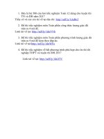 Bo de thi trac nghiem toan dung luyen thi TN DH 2017 