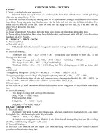 Bài tập Nito - Photpho chương 2 - Hóa 11 - file word