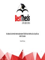 TÁC ĐỘNG CỦA FDI PHÂN THEO NGÀNH KINH TẾ ĐẾN TĂNG TRƯỞNG CỦA CÁC QUỐC GIA KHU VỰC ASEAN