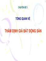 Thẩm định giá trong bất động sản