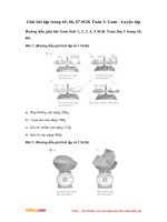 Giải bài tập trang 65, 66, 67 SGK Toán 3: Gam - Luyện tập