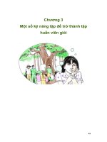 Một số kỹ năng tập để trở thành tập huấn viên giỏi