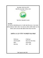 Xây dựng mô hình quản lý môi trường dựa vào cộng đồng để đạt tiêu chí 17 xây dựng nông thôn mới tại xã đồng liên   huyện phú bình   tỉnh thái nguyên 