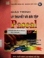 giao trinh ly thuyet va bai tap pascal tap 2 1