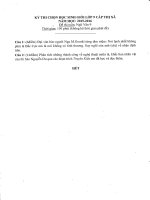 bo de hoc sinh gioi tat ca cac mon lop 9