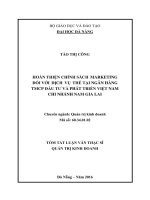 HOÀN THIỆN CHÍNH SÁCH MARKETING đối với DỊCH vụ THẺ tại NGÂN HÀNG TMCP đầu tƣ và PHÁT TRIỂN VIỆT NAM CHI NHÁNH NAM GIA LAI 