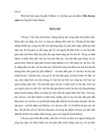 Phân biệt mối quan hệ giữa Folklore và văn học qua tác phẩm Mẫu thượng ngàn của Nguyễn Xuân Khánh.