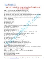 bai tap phan ung este hoa va dieu che este co loi giai chi tiet 