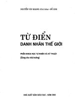 Từ điển danh nhân thế giới   NXB giáo dục