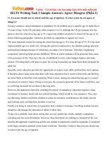IELTS Writing Task 2 Sample Answers: Agree/ Disagree (Phần 3)