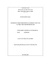 Chế định án treo theo pháp luật hình sự việt nam từ thực tiễn thành phố hà nội 