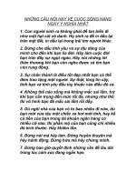 NHỮNG CÂU NÓI HAY VỀ CUỘC SỐNG HÀNG NGÀY Ý NGHĨA NHẤT