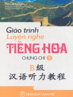 Giáo trình luyện nghe tiếng hoa chứng chỉ b 