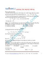 Hóa 11 - Bài tập ancol tác dụng với kim loại kiềm