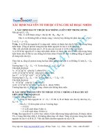 bai tap xac dinh nguyen to trong cung mot chu ki hoac nhom 