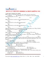 Hóa 11 - bài tập lý thuyết Hidrocacbon không no