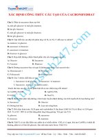 bai tap xac dinh cong thuc cau tao cua cacbohydrat 