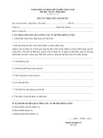 Mẫu bản tự nhận xét, đánh giá cán bộ, công viên chức