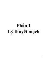 Phần 1 Lý thuyết mạch